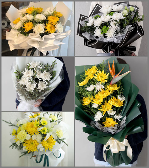 广东湛江市廉江市和寮镇横江坡村白事花束代送